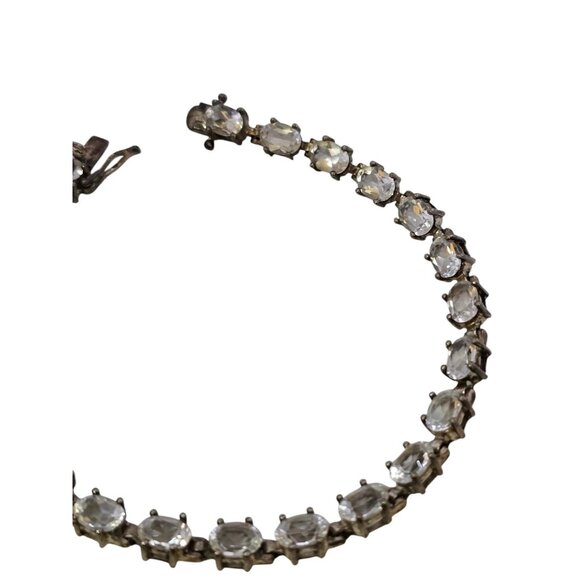 925 Sterling Semi Precious Glass Bracelet (A7712B) - Picture 2 of 5